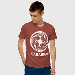 Футболка хлопковая мужская Kasabian: Symbol, цвет: кирпичный — фото 2