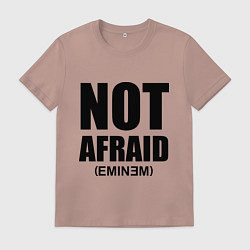 Футболка хлопковая мужская Not Afraid, цвет: пыльно-розовый