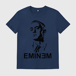 Футболка хлопковая мужская Эминем, цвет: тёмно-синий