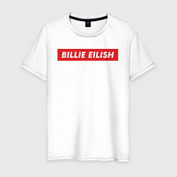 Футболка хлопковая мужская Supreme: Billie Eilish, цвет: белый
