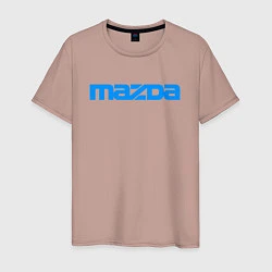 Футболка хлопковая мужская MAZDA, цвет: пыльно-розовый