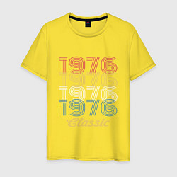 Футболка хлопковая мужская 1976 Classic, цвет: желтый