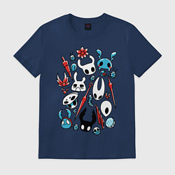 Футболка хлопковая мужская Hollow Knight, цвет: тёмно-синий