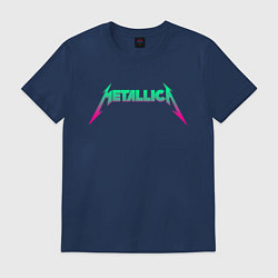 Футболка хлопковая мужская METALLICA, цвет: тёмно-синий