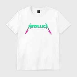 Футболка хлопковая мужская METALLICA, цвет: белый