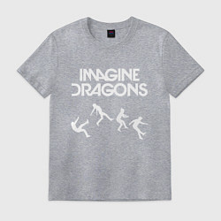 Футболка хлопковая мужская IMAGINE DRAGONS, цвет: меланж