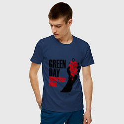 Футболка хлопковая мужская Green Day: American idiot, цвет: тёмно-синий — фото 2