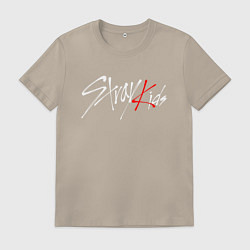 Футболка хлопковая мужская STRAY KIDS FELIX, цвет: миндальный