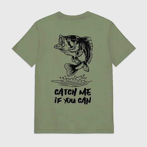 Мужская футболка Catch me if you can / Авокадо – фото 2
