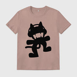 Футболка хлопковая мужская MONSTERCAT, цвет: пыльно-розовый