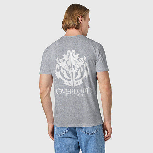 Мужская футболка OVERLORD НА СПИНЕ / Меланж – фото 4