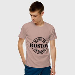Футболка хлопковая мужская Made in Rostov, цвет: пыльно-розовый — фото 2