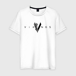 Футболка хлопковая мужская VIKINGS, цвет: белый