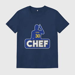 Футболка хлопковая мужская Curry, цвет: тёмно-синий