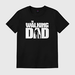 Футболка хлопковая мужская The walking dad, цвет: черный