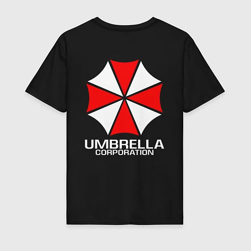 Мужская футболка UMBRELLA CORP / Черный – фото 2