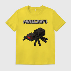 Футболка хлопковая мужская Minecraft, цвет: желтый