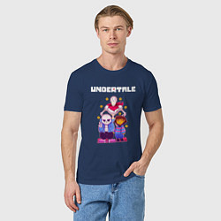 Футболка хлопковая мужская UNDERTALE, цвет: тёмно-синий — фото 2