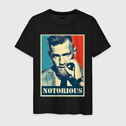 Футболка хлопковая мужская Notorious, цвет: черный