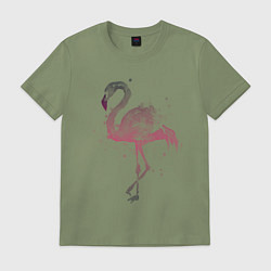 Футболка хлопковая мужская Flamingo, цвет: авокадо