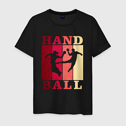 Футболка хлопковая мужская Handball, цвет: черный