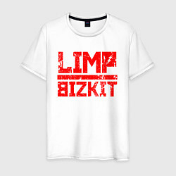 Футболка хлопковая мужская LIMP BIZKIT, цвет: белый