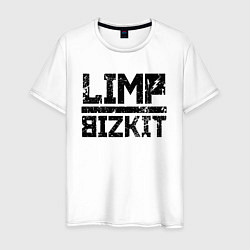 Футболка хлопковая мужская LIMP BIZKIT, цвет: белый