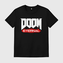 Футболка хлопковая мужская DOOM, цвет: черный