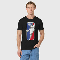 Футболка хлопковая мужская NBA Kobe Bryant, цвет: черный — фото 2