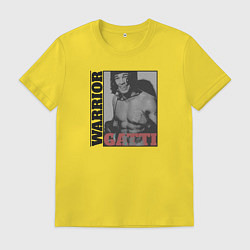 Футболка хлопковая мужская Warrior Gatti, цвет: желтый