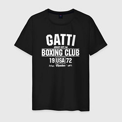 Футболка хлопковая мужская Gatti Boxing Club, цвет: черный