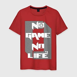 Футболка хлопковая мужская No Game No Life Zero, цвет: красный