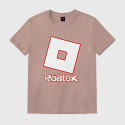 Футболка хлопковая мужская ROBLOX, цвет: пыльно-розовый