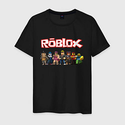 Футболка хлопковая мужская ROBLOX, цвет: черный