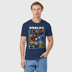 Футболка хлопковая мужская ROBLOX, цвет: тёмно-синий — фото 2