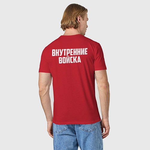 Мужская футболка Внутренние Войска / Красный – фото 4