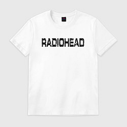 Футболка хлопковая мужская Radiohead, цвет: белый