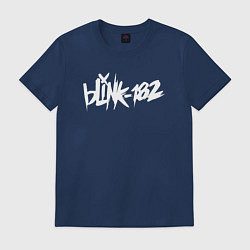 Футболка хлопковая мужская Blink 182, цвет: тёмно-синий
