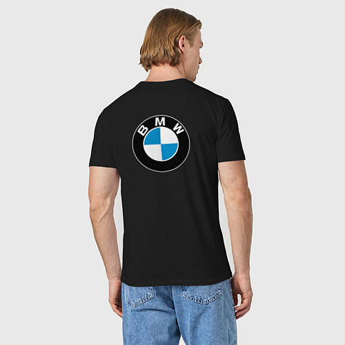 Мужская футболка BMW / Черный – фото 4