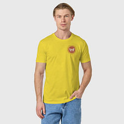 Футболка хлопковая мужская Westworld Logo, цвет: желтый — фото 2