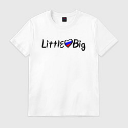 Футболка хлопковая мужская Little Big: Russian, цвет: белый