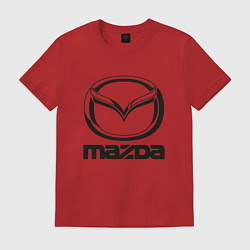 Футболка хлопковая мужская MAZDA LOGO, цвет: красный