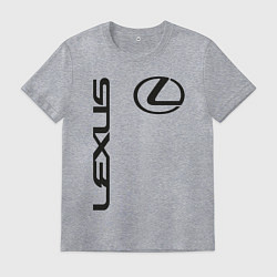 Футболка хлопковая мужская LEXUS, цвет: меланж