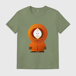 Футболка хлопковая мужская ЮЖНЫЙ ПАРК, цвет: авокадо