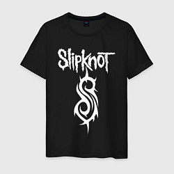 Футболка хлопковая мужская SLIPKNOT, цвет: черный