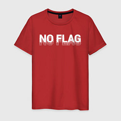 Футболка хлопковая мужская No flag, цвет: красный