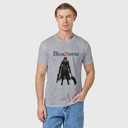 Футболка хлопковая мужская Bloodborne, цвет: меланж — фото 2