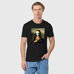 Футболка хлопковая мужская Mona Lisa, цвет: черный — фото 2