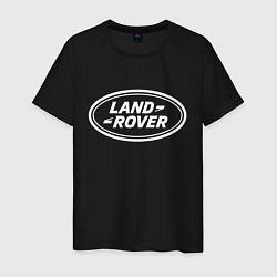 Футболка хлопковая мужская LAND ROVER, цвет: черный