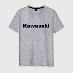 Футболка хлопковая мужская KAWASAKI Z, цвет: меланж